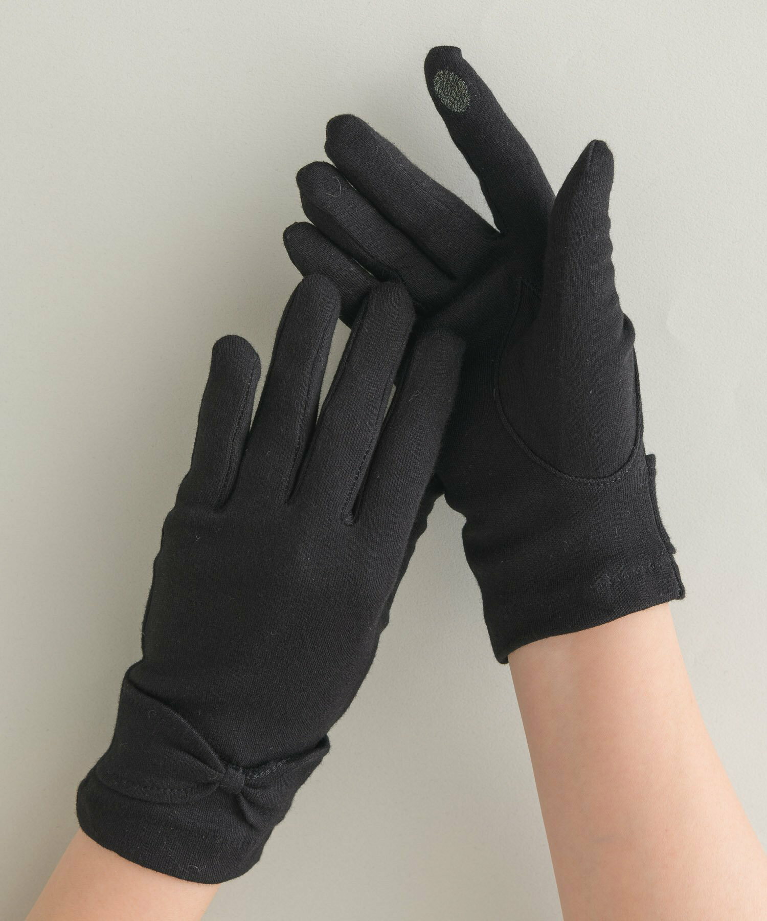 KATHARINE ROSS/【WEB限定】(抗菌/UV対策)冷感ショート手袋リボン